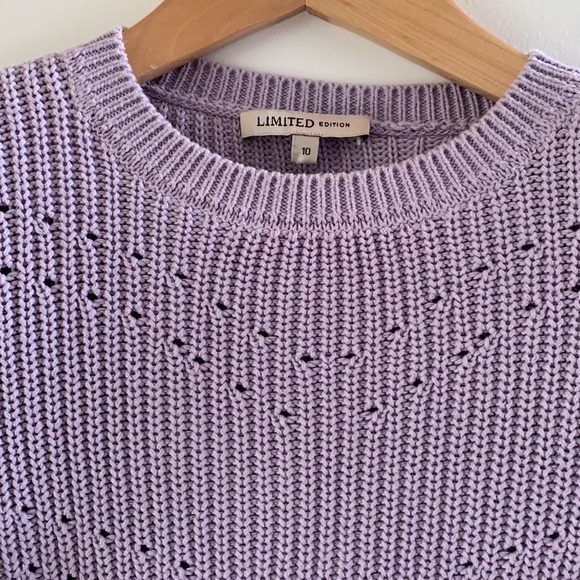 Limited Edition Women violet lilac knitted Sweater Fit Small and x-small New - Picture 3 of 7